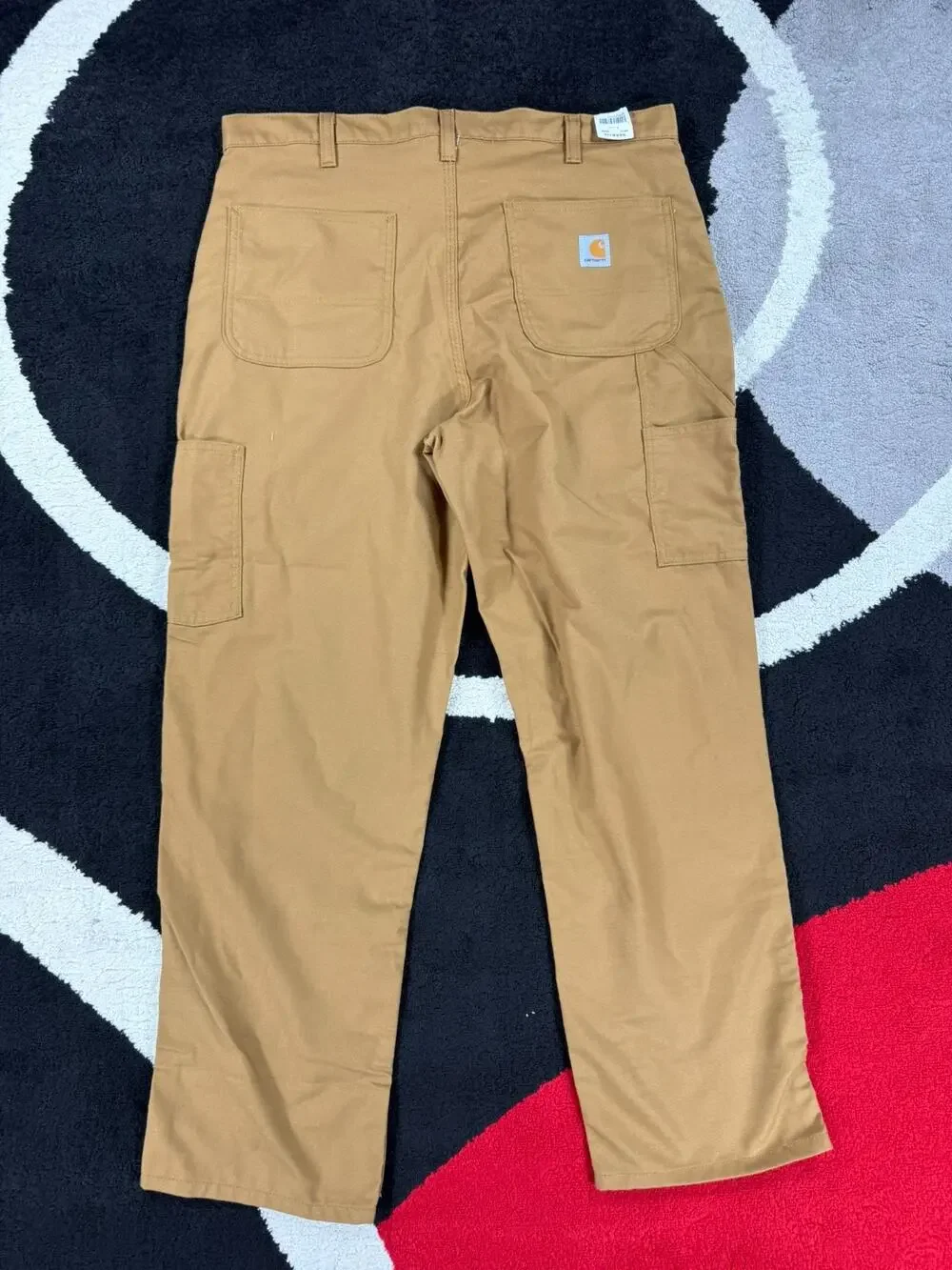 Carhartt Pants Mens 36x30 Dungaree Fit Brown Utility Workwear Rugged Cargo